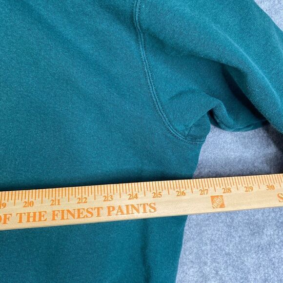 VTG 90s Nike Green Swoosh Big Logo Crewneck Sweatshirt Made in USA XL - Picture 3 of 8